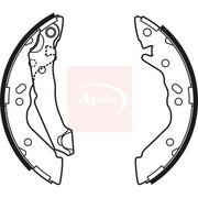 Apec Brake Shoe Set Axle Kit SHU590