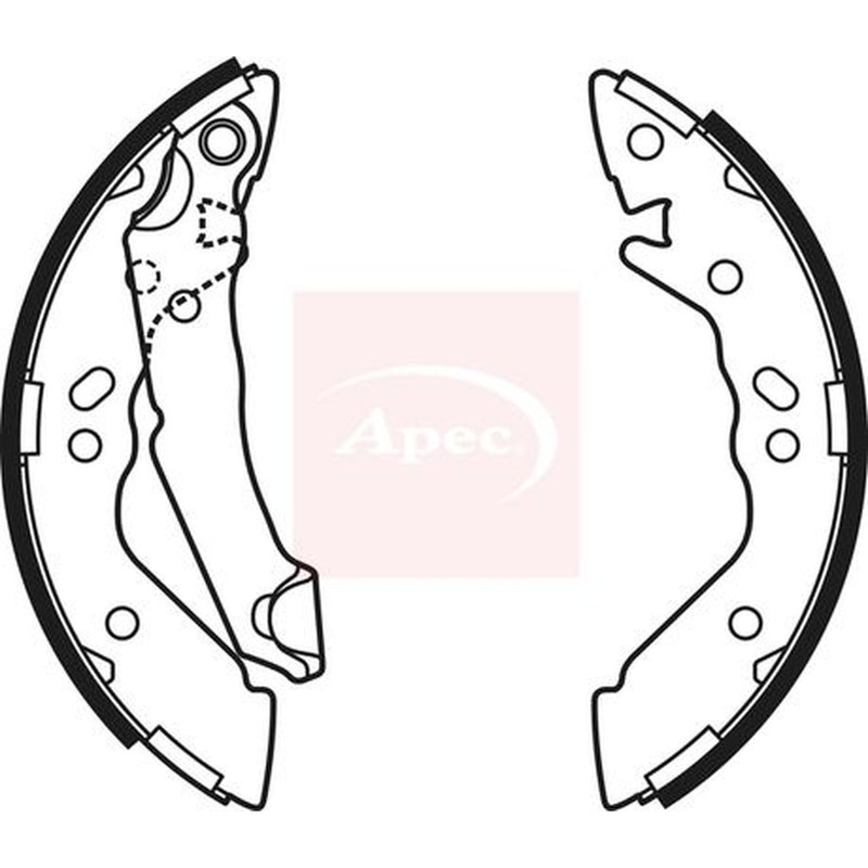 Apec Brake Shoe Set Axle Kit SHU590