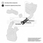 Borg & Beck Air Filter Intake Hose NBR (nitrile butadiene r BTH1479