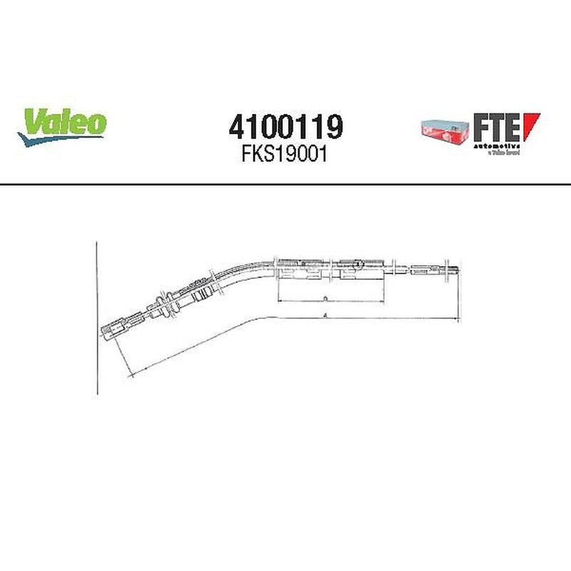 Valeo Clutch Control Cable Pull 4100119