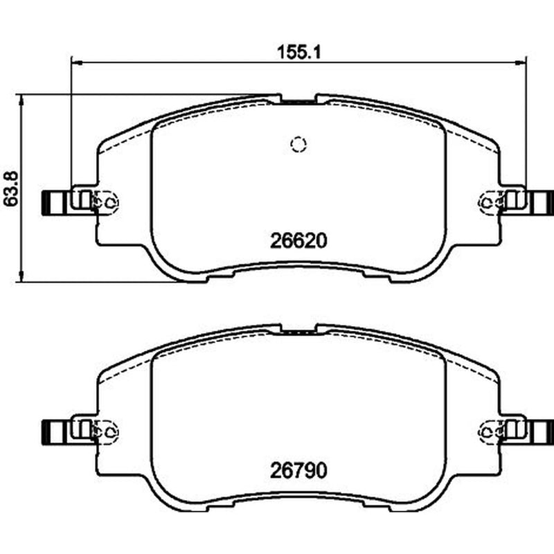 Mintex Front Brake Pad Set MDB4340