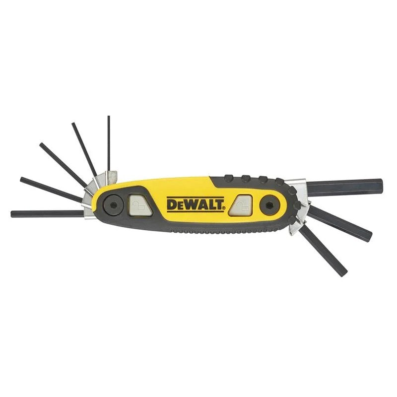 DEWALT Hand Tools Metric Folding / Locking Hex Key Set, 8 Piece - DWHT0-70263