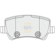 NAPA Rear Brake Pad Set NBP1700