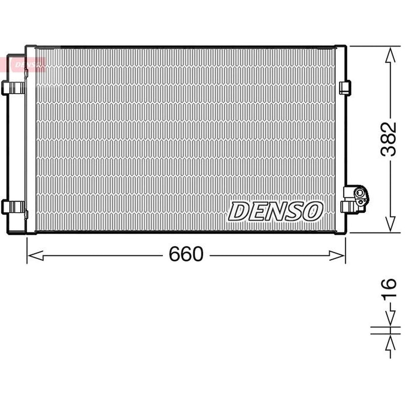 Denso Air Conditioning Condenser DCN05107