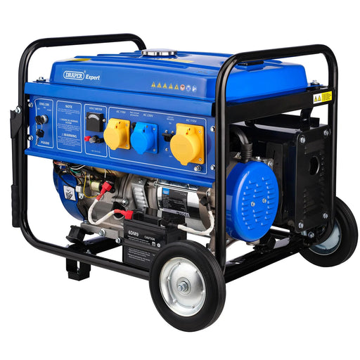 Draper Expert Petrol Generator PG43W 4000W with Wheels