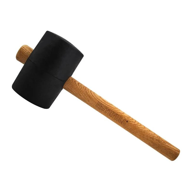 Faithfull FSC Black Rubber Mallet 40oz - FAIRMB40FSC