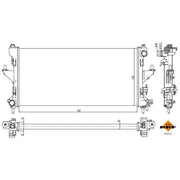 NRF Engine Radiator 54202A