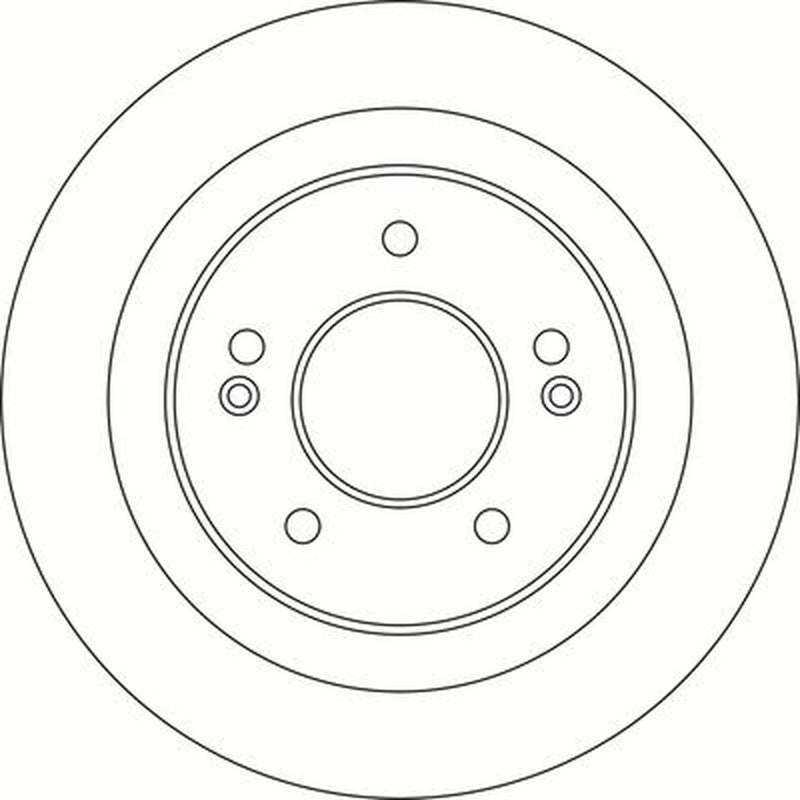 Abtex 2 x Solid Rear Brake Discs BD1782S
