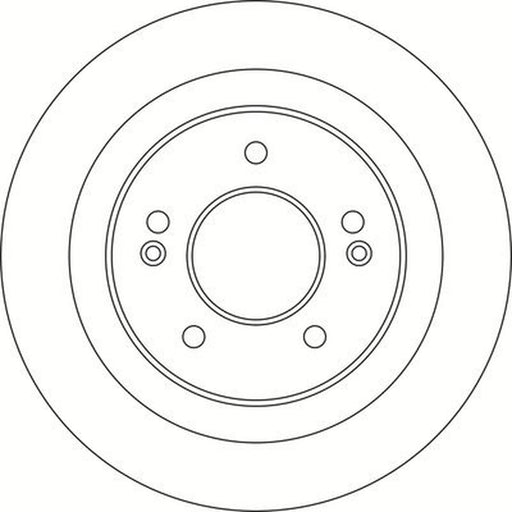 Abtex 2 x Solid Rear Brake Discs BD1782S