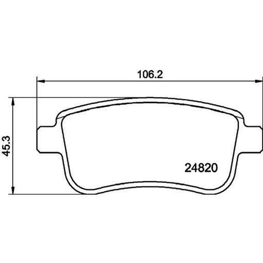 DON Rear Brake Pad Set PCP1231