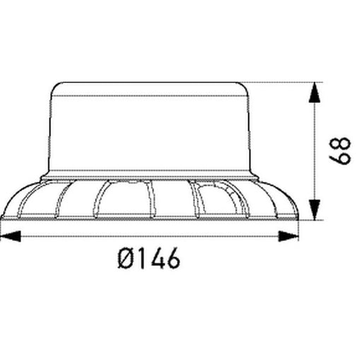 Hella Strobe-Type Beacon High 2XD 066 146-041