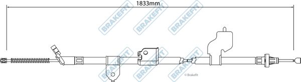 Apec Handbrake Cable Left Rear