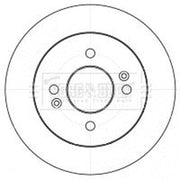Borg & Beck 2 x Solid Rear Brake Discs BBD4529