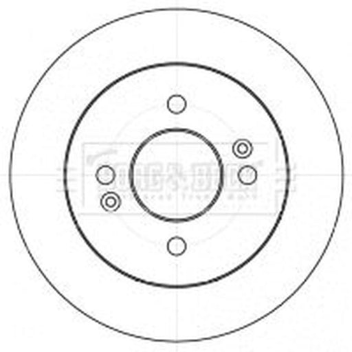 Borg & Beck 2 x Solid Rear Brake Discs BBD4529
