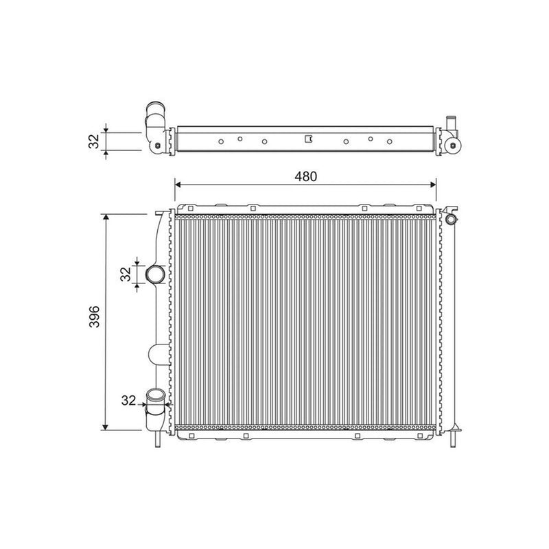 Valeo Engine Radiator 701221