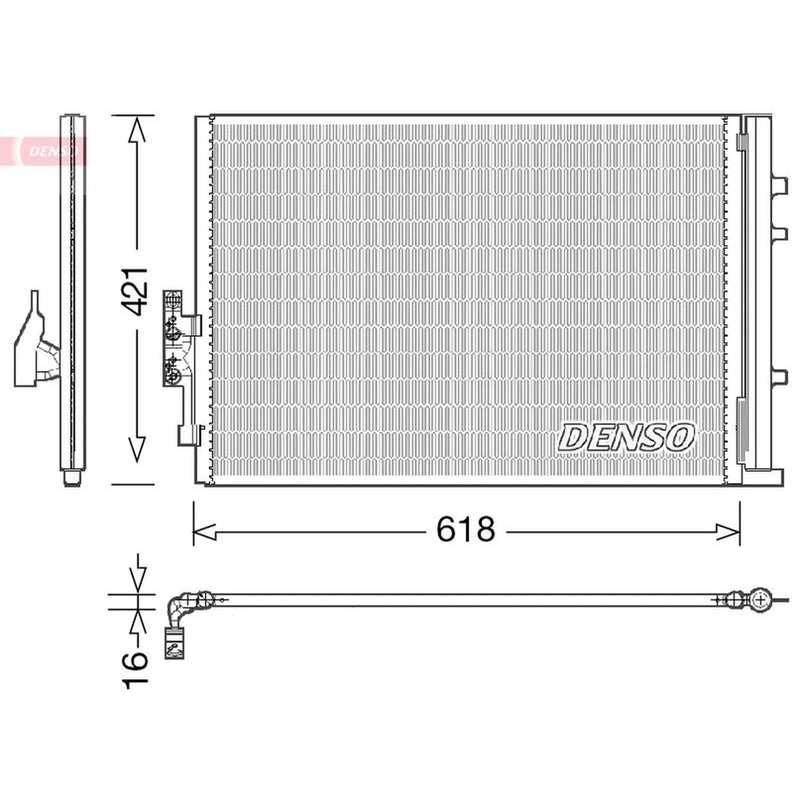Denso Air Conditioning Condenser DCN05016