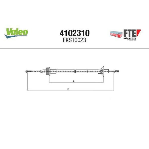 Valeo Clutch Control Cable Pull 4102310