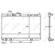 NRF Engine Radiator 59099