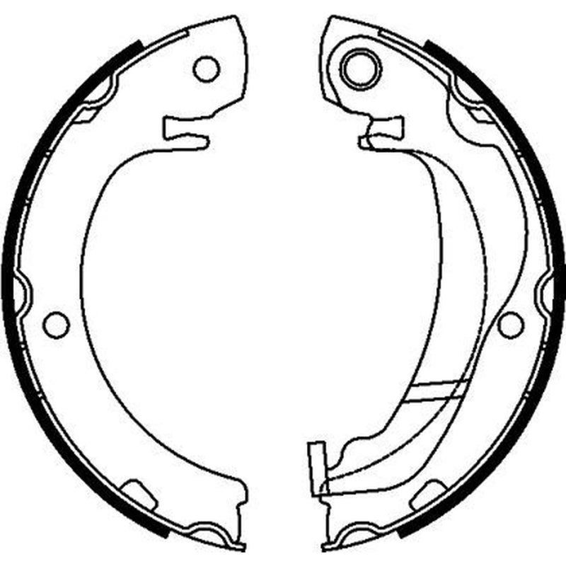 Textar Parking Brake Shoe Set 91074300