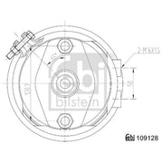Febi Diaphragm Cylinder 109128