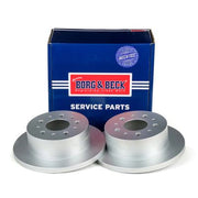 Borg & Beck 2 x Solid Rear Brake Discs BBD4609