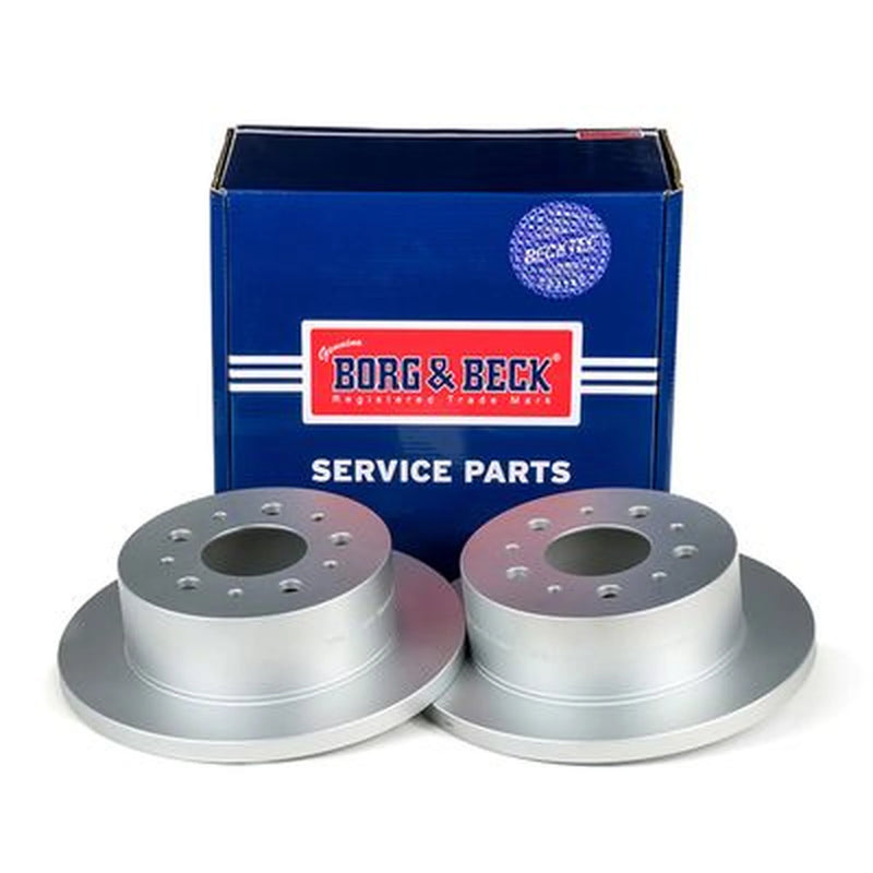 Borg & Beck 2 x Solid Rear Brake Discs BBD4609