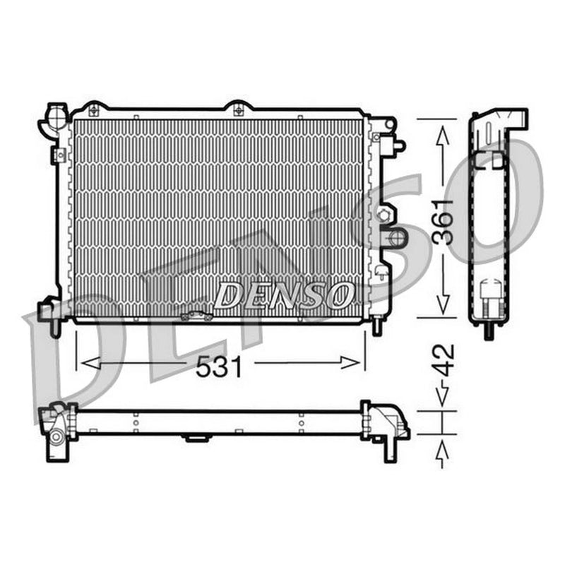 Denso Engine Radiator DRM20025