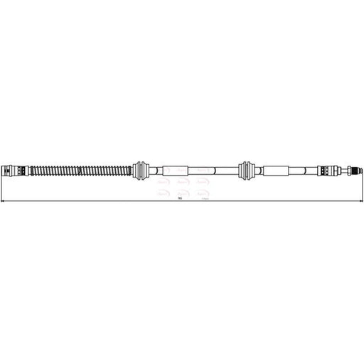 Apec Brake Hydraulic Hose Line Front HOS3816