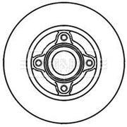 Borg & Beck 2 x Solid Rear Brake Discs BBD5939S