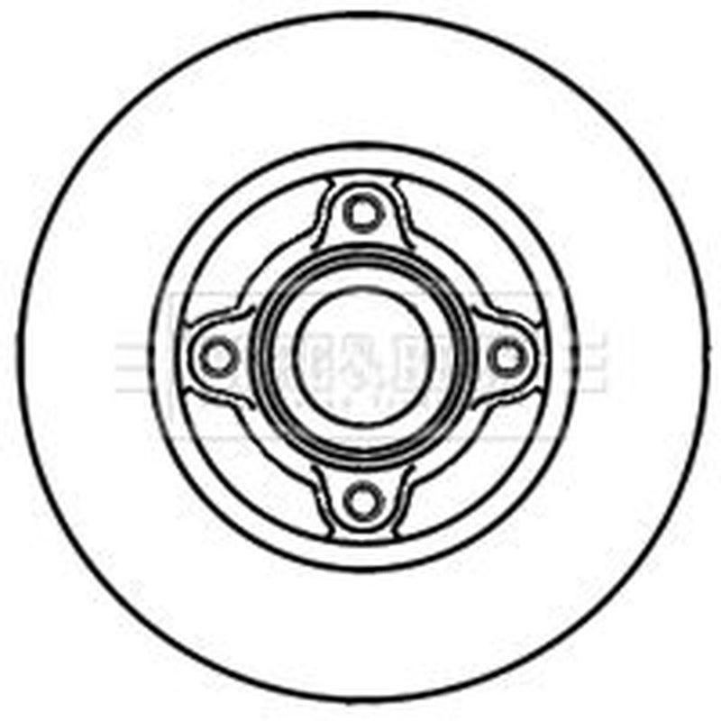 Borg & Beck 2 x Solid Rear Brake Discs BBD5939S