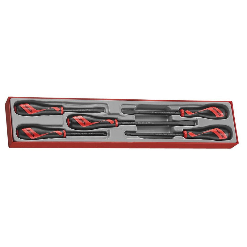Teng Tools Screwdriver Set TTX4 5 Pieces Flat & Phillips