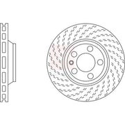 Apec 2 x Vented Front Brake Discs SDK6411