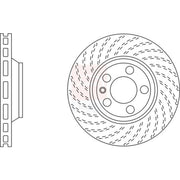 Apec 2 x Vented Front Brake Discs SDK6411