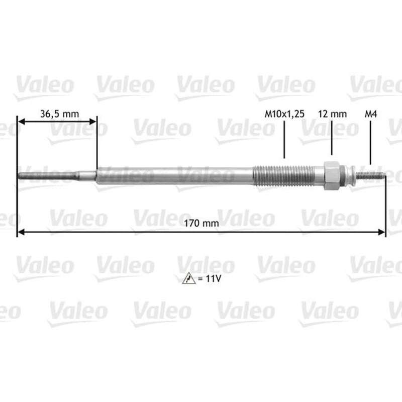 Valeo Diesel Engine Glow Plug 345154