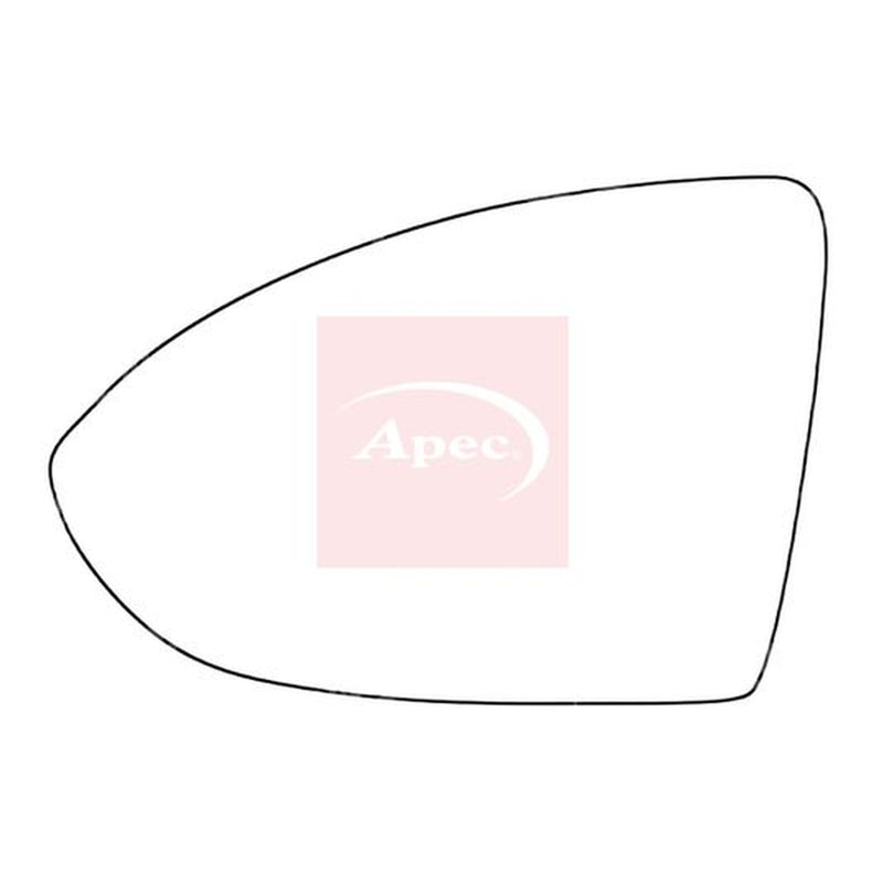Apec Exterior Wing Mirror Glass Left AMS2051