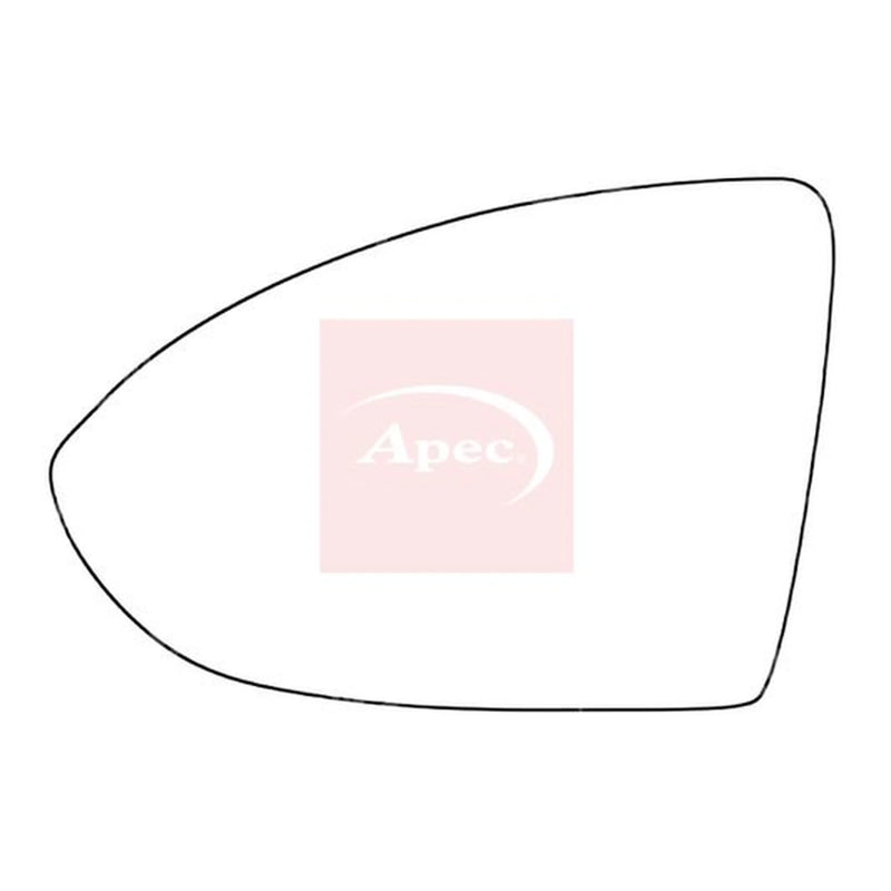 Apec Exterior Wing Mirror Glass Left AMS2051