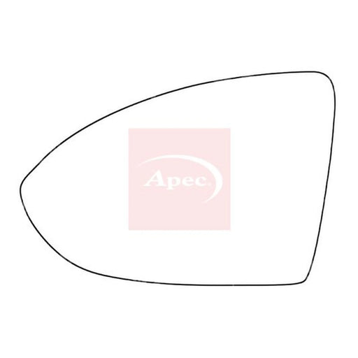 Apec Exterior Wing Mirror Glass Left AMS2051