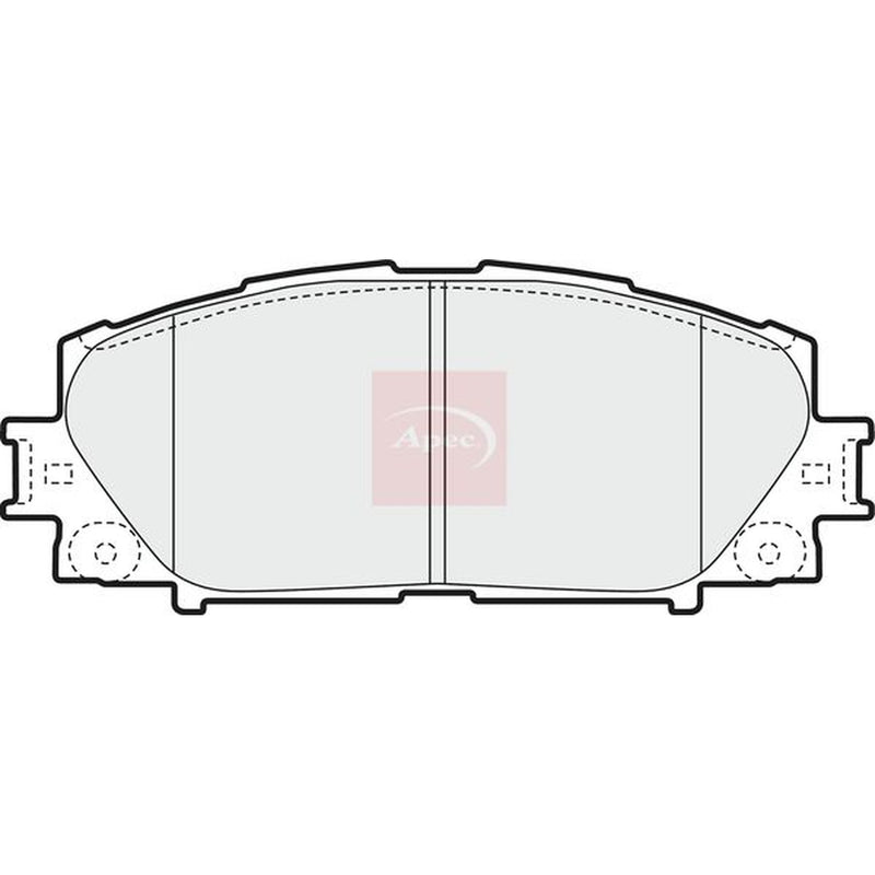 Apec Front Brake Pad Set PAD1598