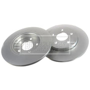 Borg & Beck 2 x Solid Rear Brake Discs BBD4239
