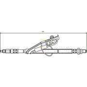 NAPA Brake Hydraulic Hose Line Front Left NBH1113