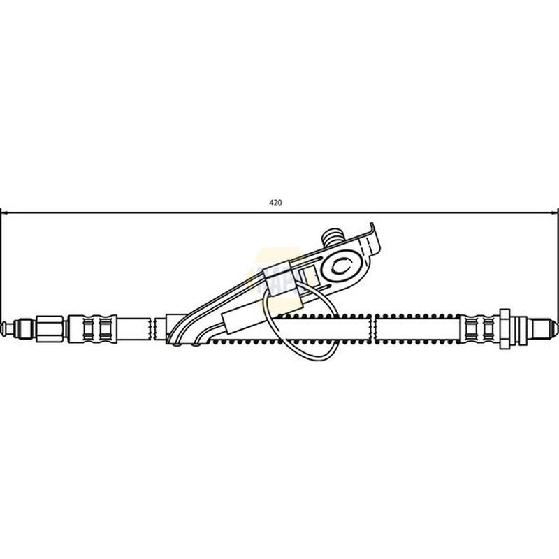 NAPA Brake Hydraulic Hose Line Front Left NBH1113