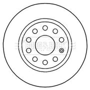 Borg & Beck 2 x Solid Rear Brake Discs BBD5200