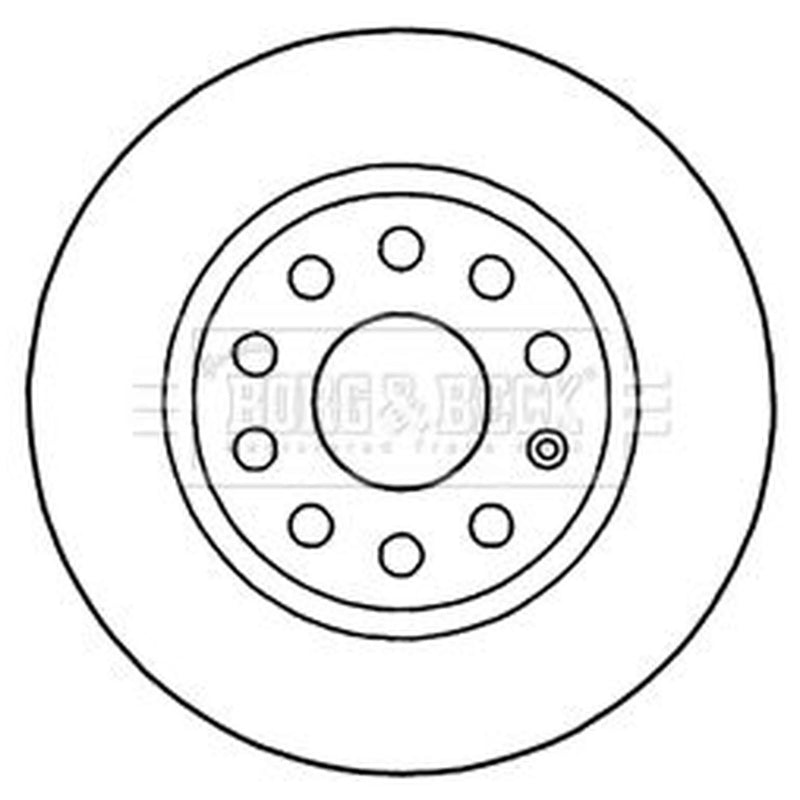 Borg & Beck 2 x Solid Rear Brake Discs BBD5200