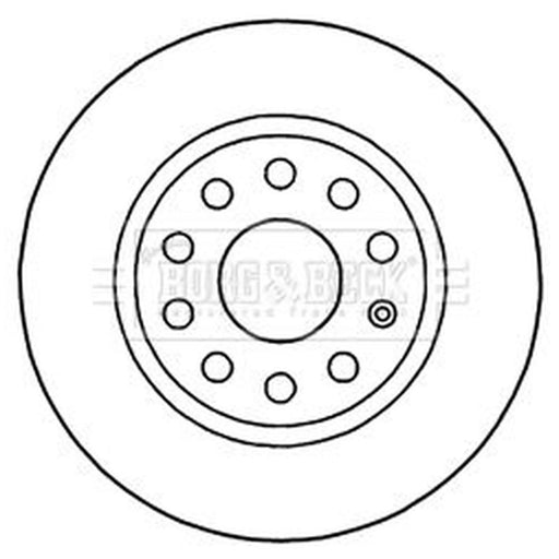 Borg & Beck 2 x Solid Rear Brake Discs BBD5200