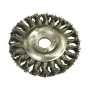 Faithfull Circular Wire Brush 125 x 12mm 22.2mm Bore, 0.50mm Wire - FAIWBCT125