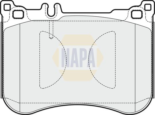 NAPA Front & Rear Pads fits MERCEDES-BENZ