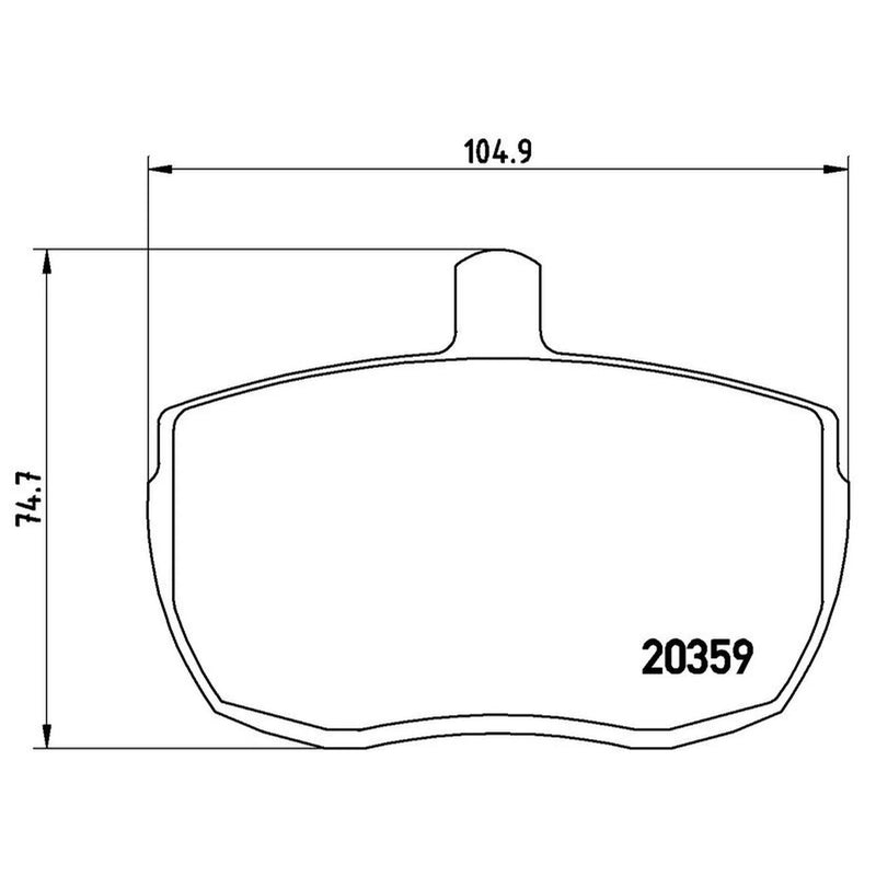 Brembo 4 x Front Brake Pad Set PA6001