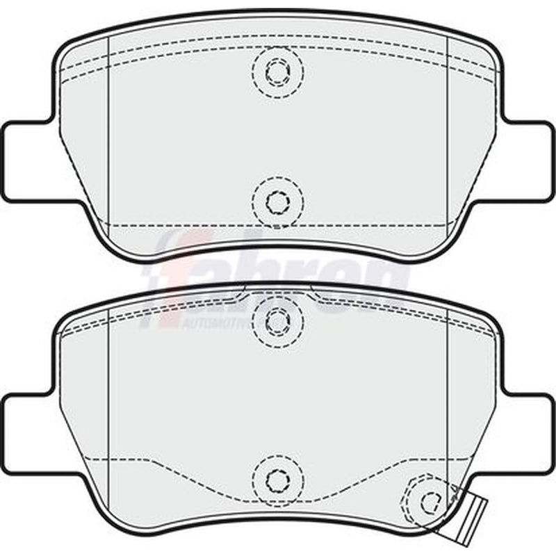 Fahren Rear Brake Pad Set FBP3263