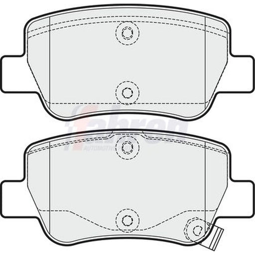 Fahren Rear Brake Pad Set FBP3263
