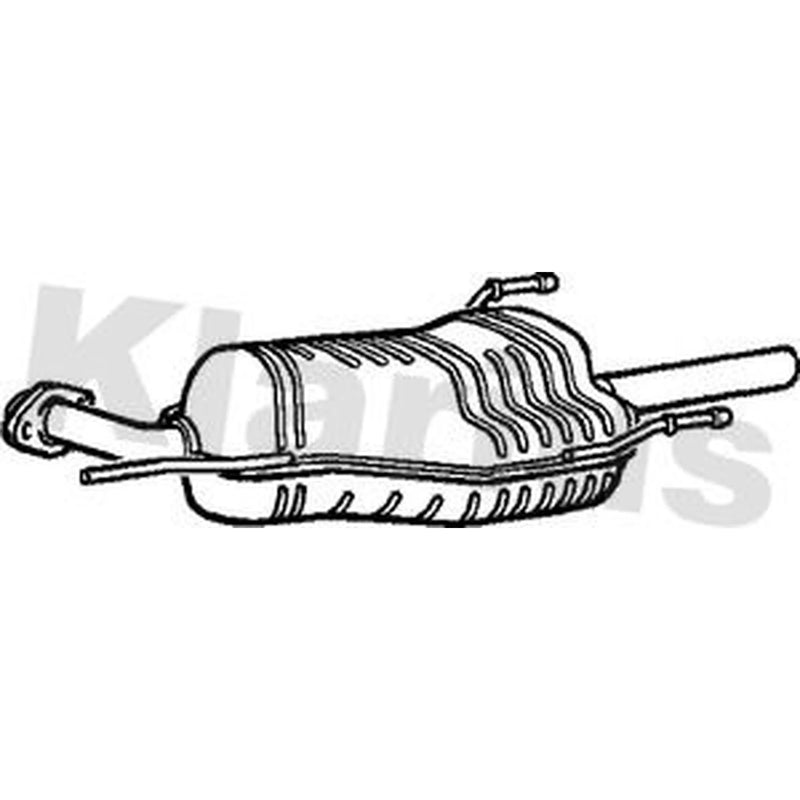 Klarius Box With Tail Pipe Rear GM340C